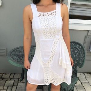nanette lepore gauzy white sundress